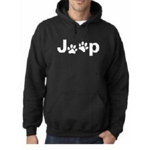 Jeep Paws Black Pullover Hoodie *NEW*